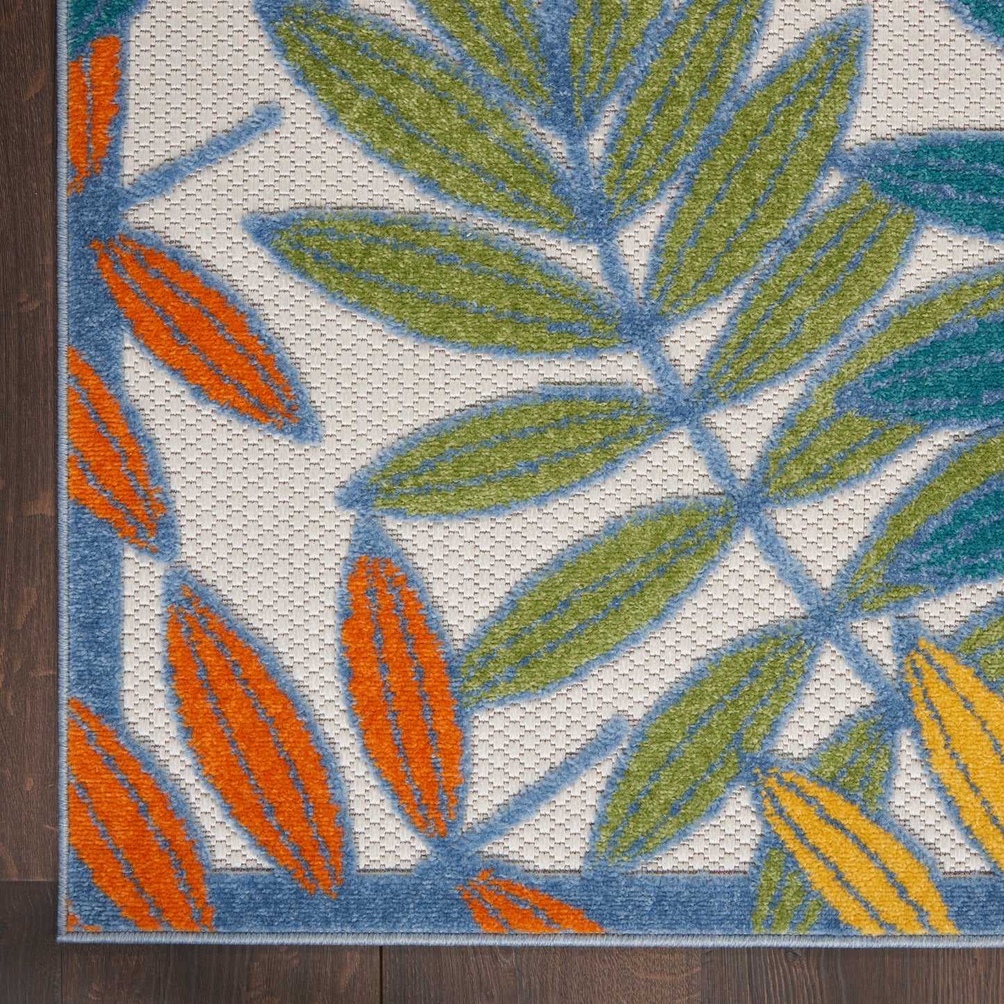 Nourison Home Aloha  Ivory Multicolor  Contemporary