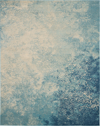 Nourison Home Passion PSN10 Navy Light Blue Contemporary Power-loomed Rugs