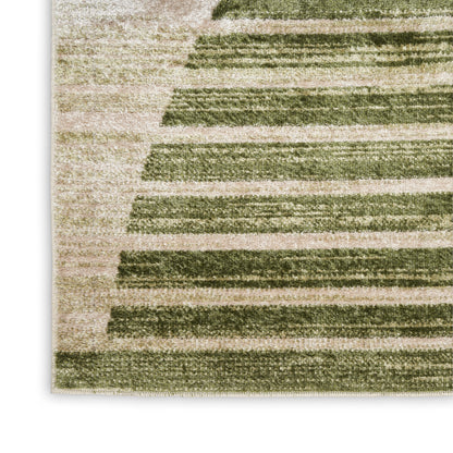 Nourison Home Astra Machine Washable  Ivory Olive  Contemporary