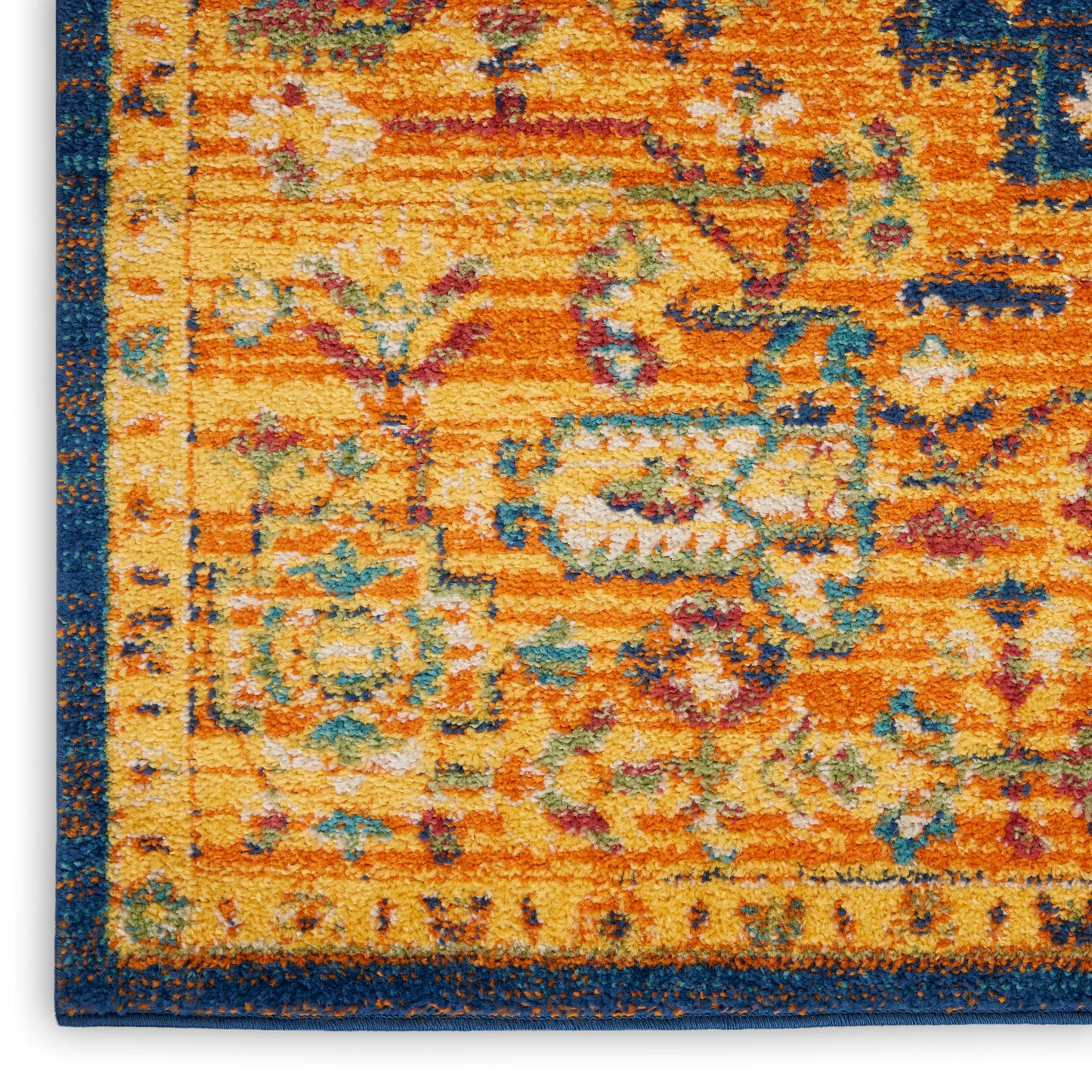 Nourison Home Allur  Orange Multicolor  Transitional