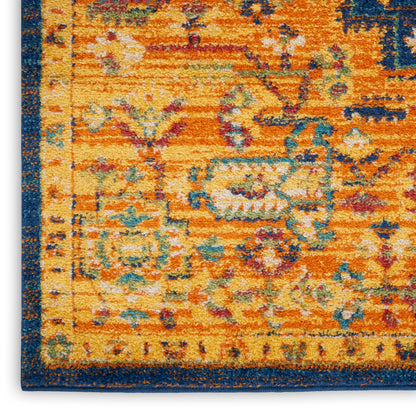 Nourison Home Allur  Orange Multicolor  Transitional