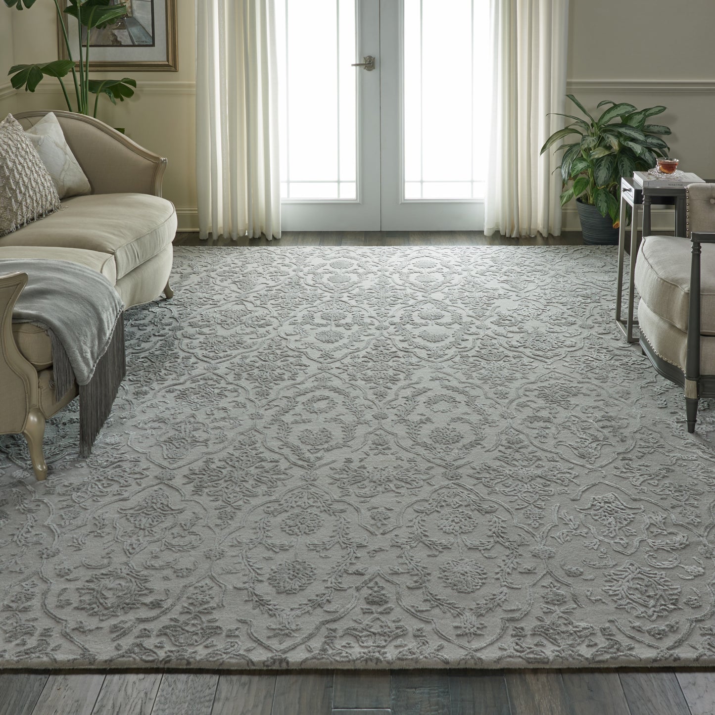 Nourison Home Opaline  Taupe  Transitional
