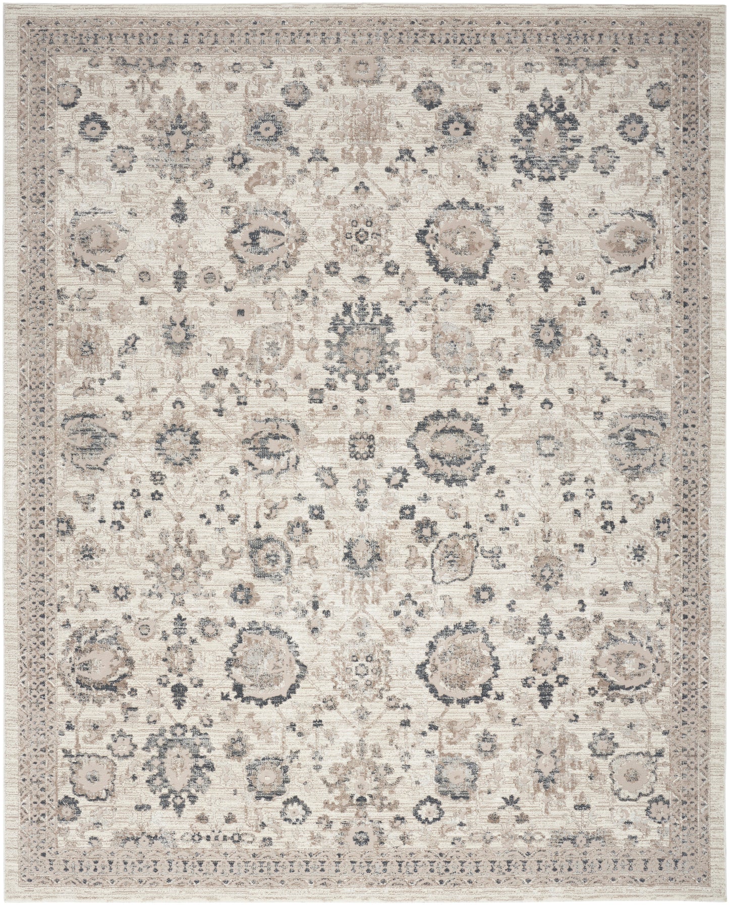 Nourison Home Eco Cycle ECY02 Ivory Multicolor Traditional Loom-woven Rug
