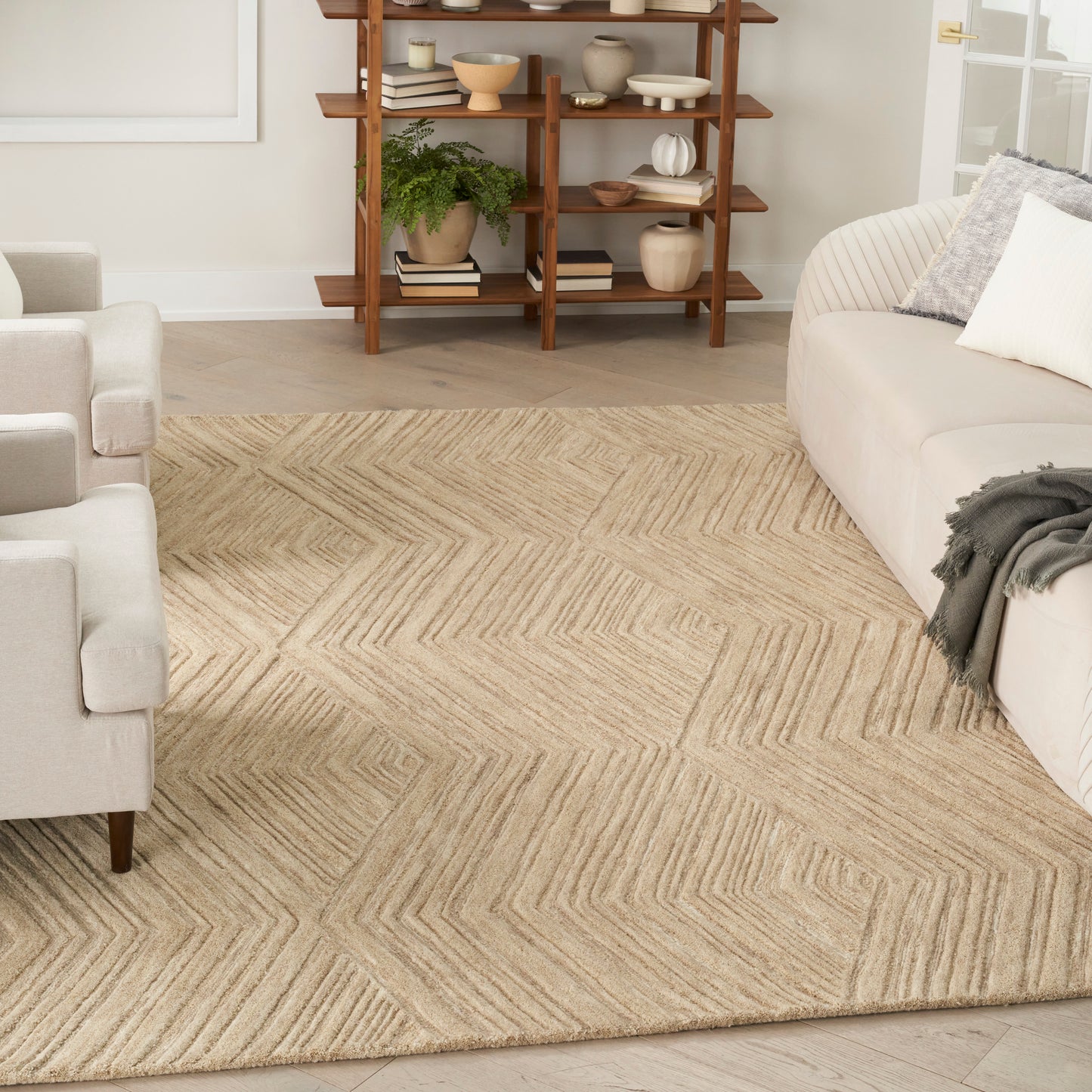Nourison Home Graceful  Taupe  Contemporary