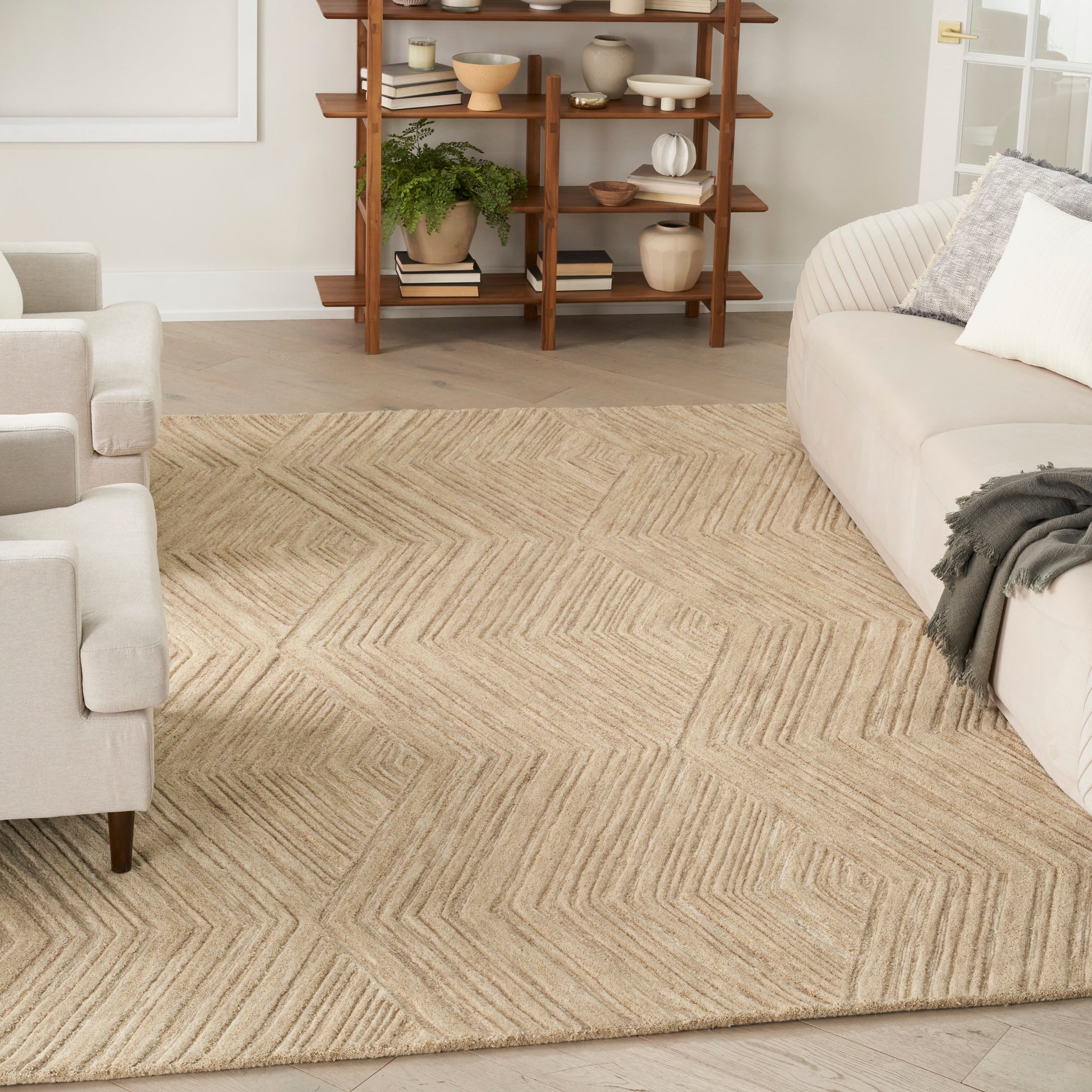 Nourison Home Graceful  Taupe  Contemporary