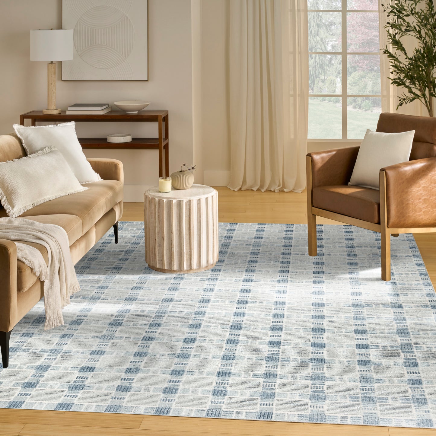 Nourison Home Nordic  Blue  Contemporary