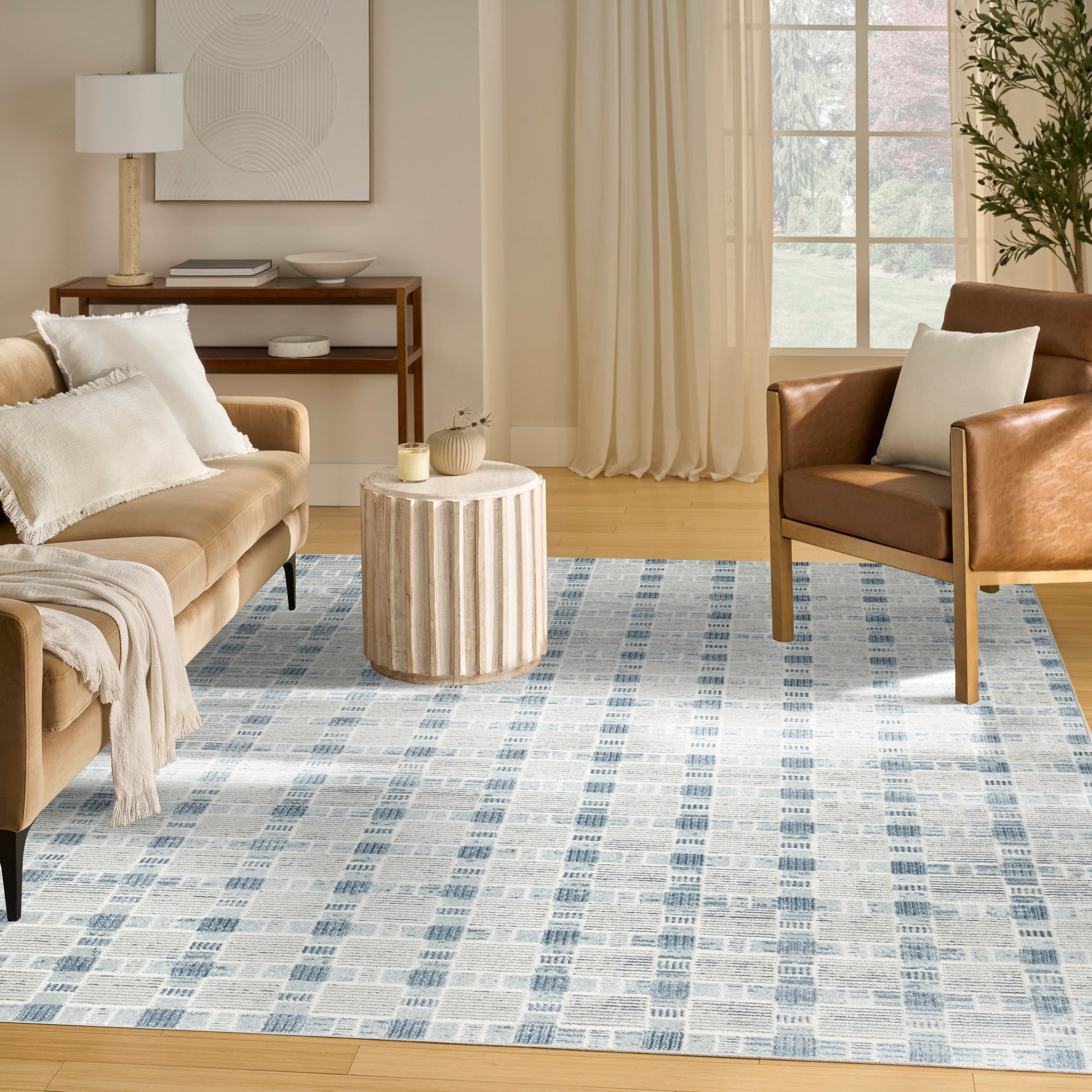 Nourison Home Nordic  Blue  Contemporary