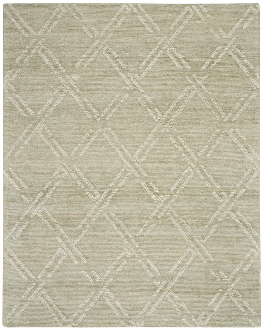 Nourison Home Venosa  Green Ivory  Contemporary