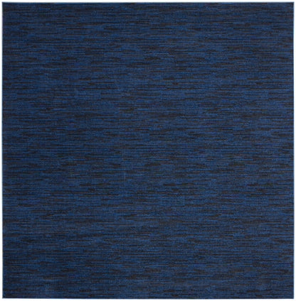 Nourison Home Nourison Essentials NRE01 Midnight Blue Contemporary Power-loomed Rug
