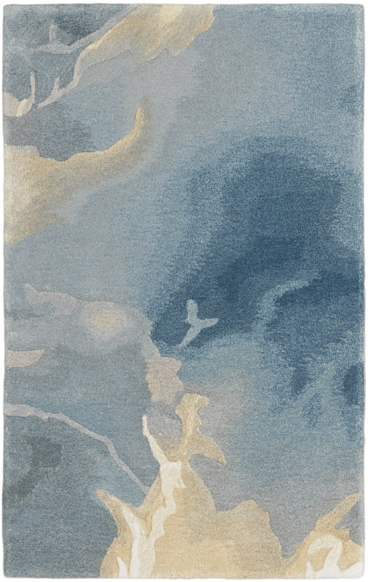 Nourison Home Prismatic PRS40 Blue Multicolor Contemporary Hand Tufted Rug