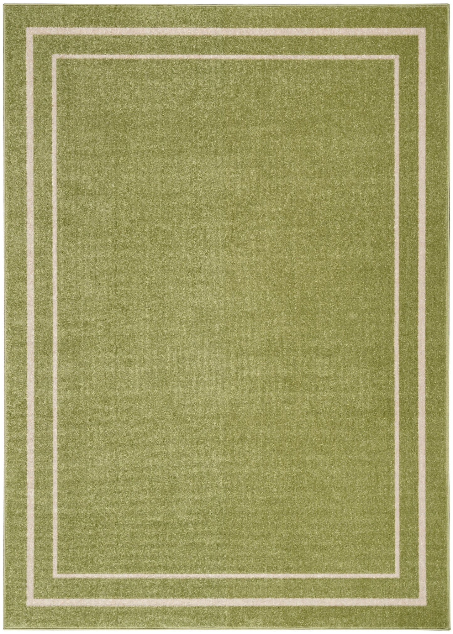 Nourison Home Nourison Essentials NRE02 Green Ivory Contemporary Power-loomed Rug