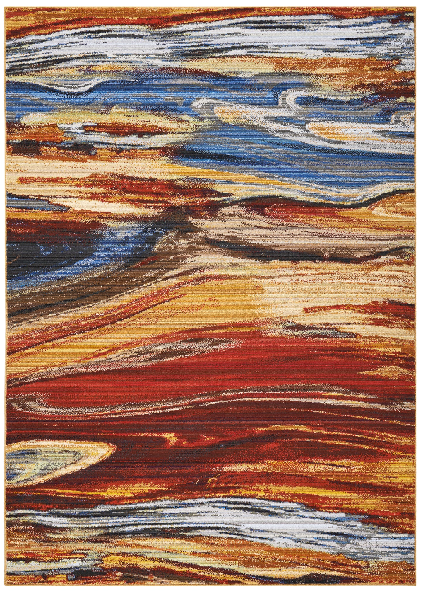 Nourison Home Chroma CRM04 Lava Flow Contemporary Loom-woven Rug