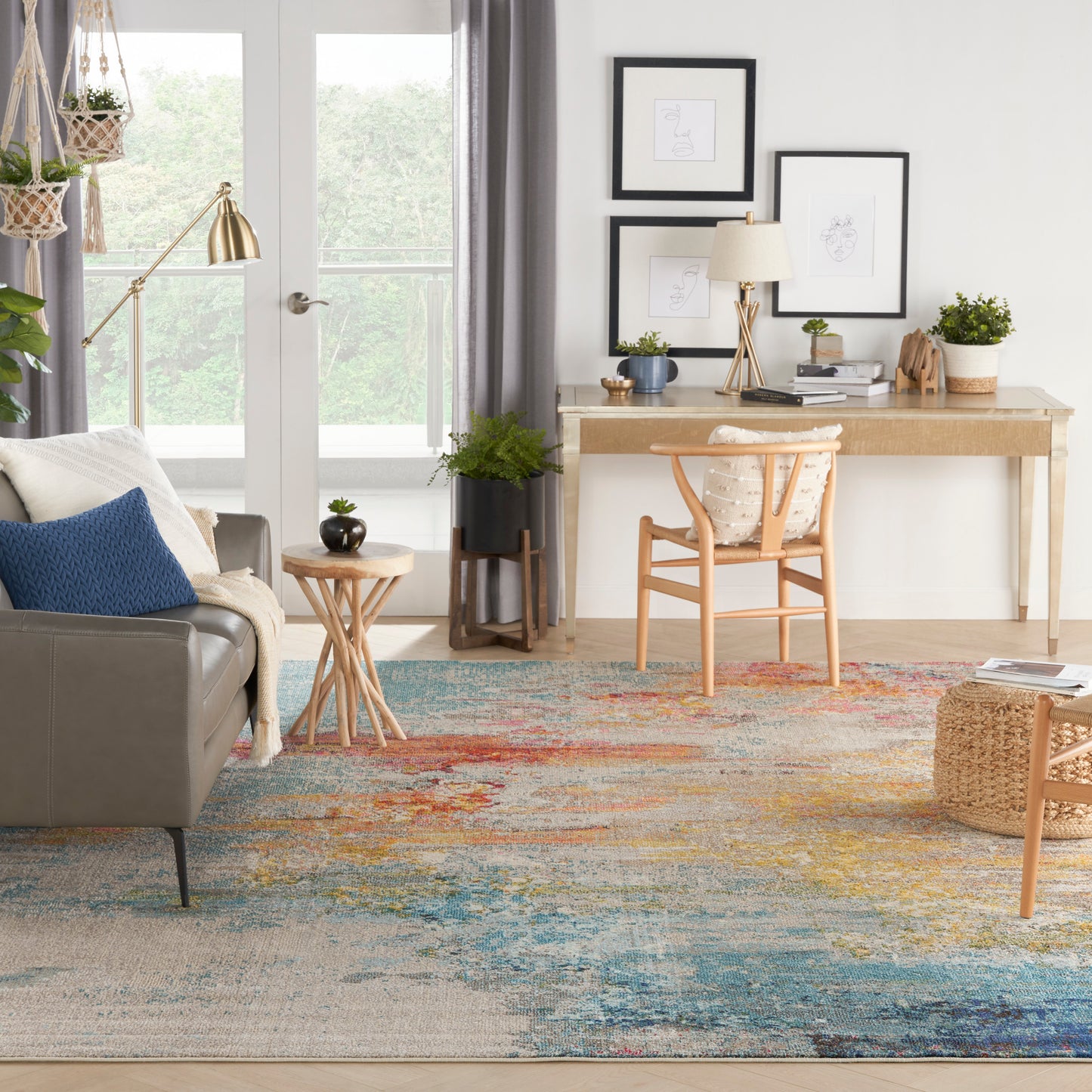 Nourison Home Celestial  Sealife  Contemporary