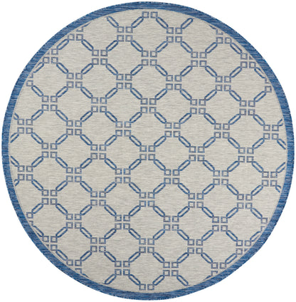 Nourison Home Country Side  Ivory Blue  Transitional