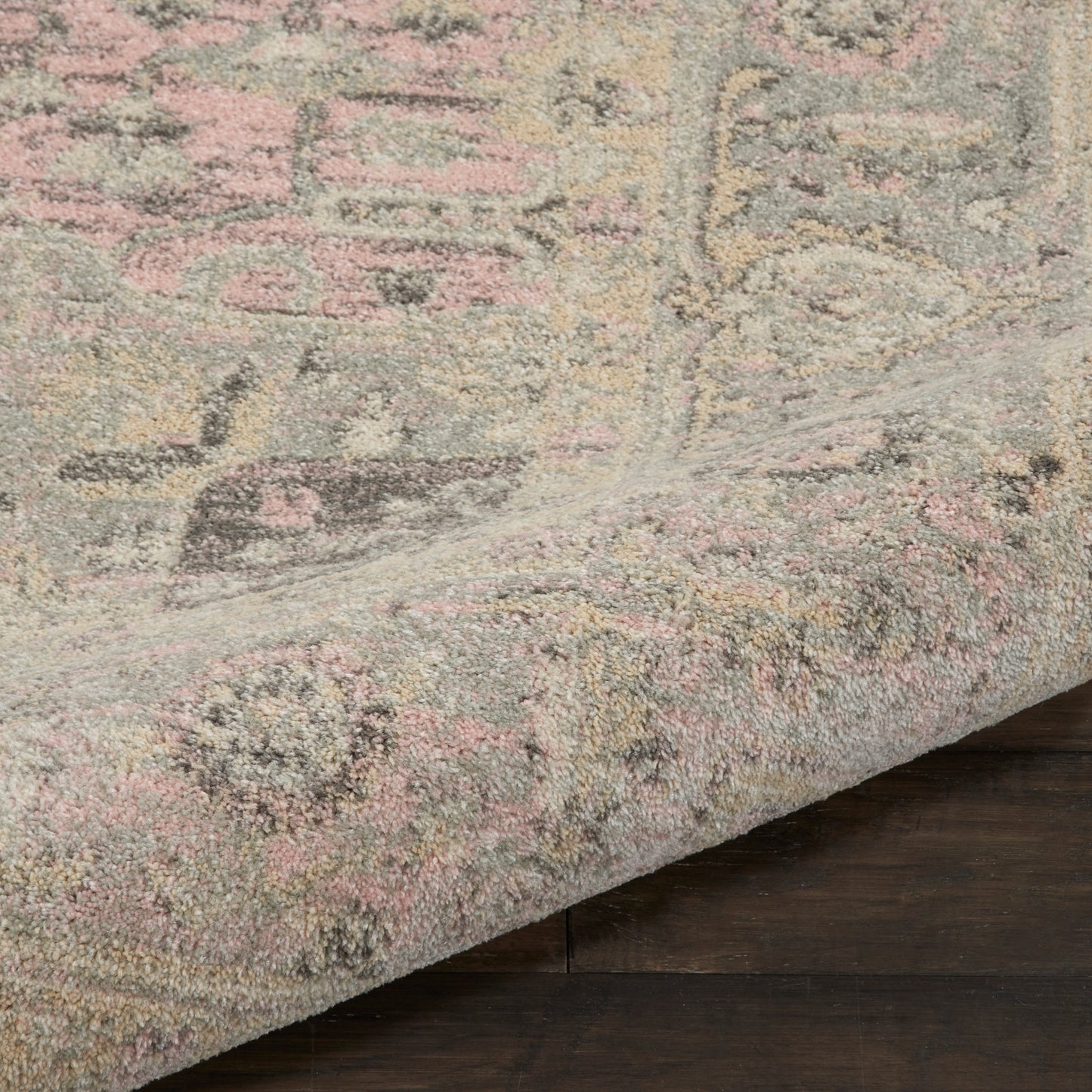 Nourison Home Tranquil  Ivory Pink  Transitional
