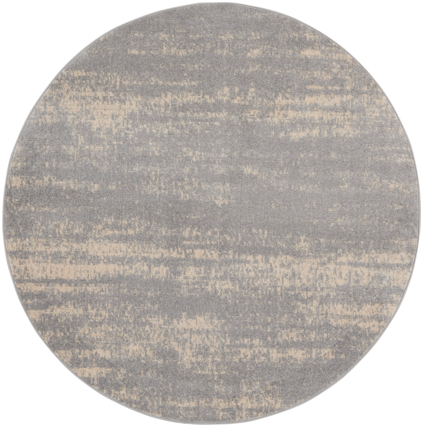 Nourison Home Nourison Essentials NRE03 Grey Beige Contemporary Power-loomed Rug