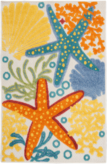 Nourison Home Aloha ALH24 Multicolor Contemporary Power-loomed Rugs