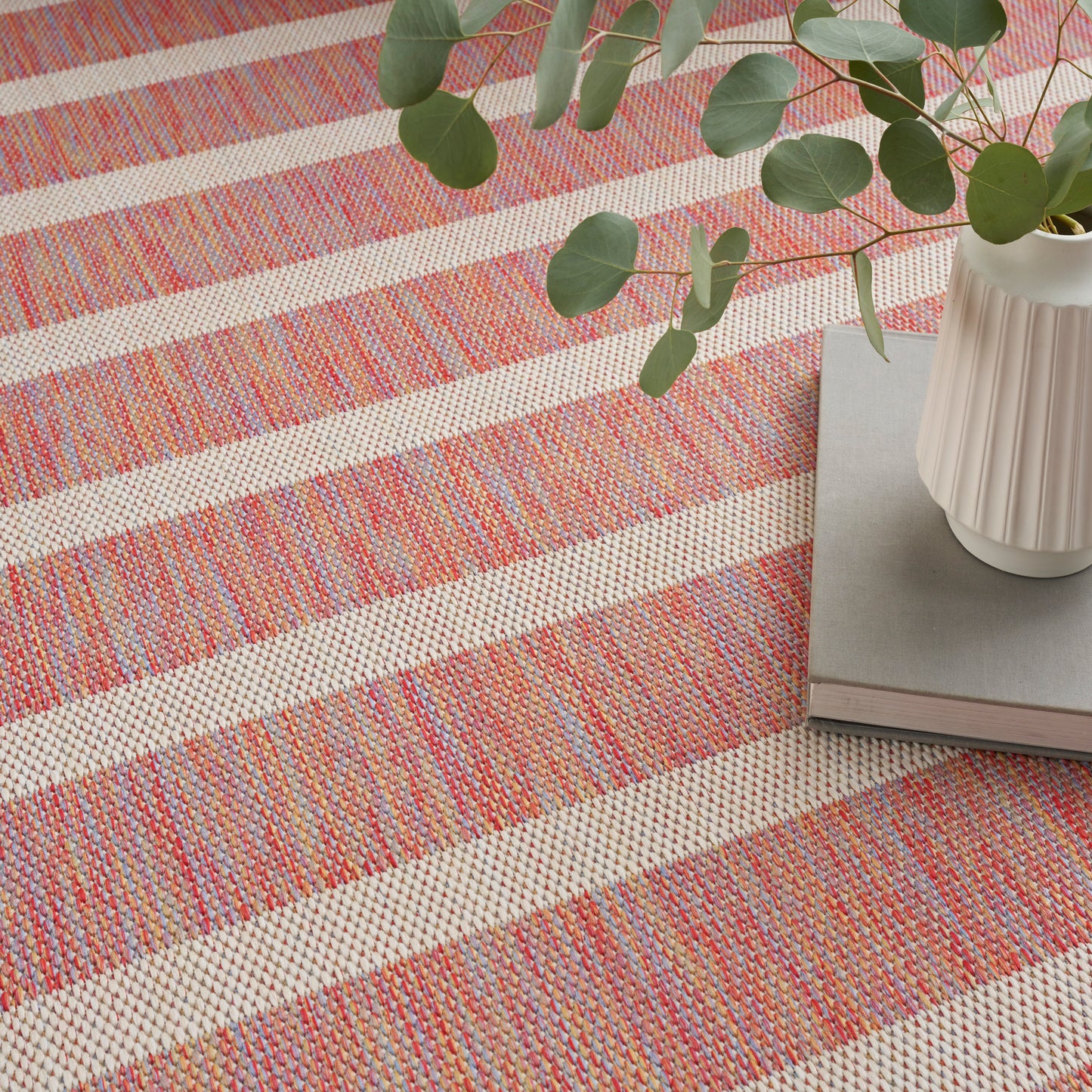 Nourison Home Positano  Rainbow Ivory  Contemporary