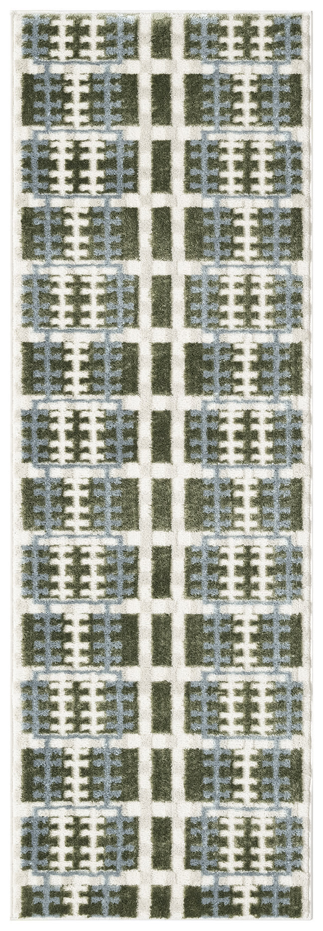 Nourison Home Nordic NRC08 Blue Green Contemporary Power-loomed Rug