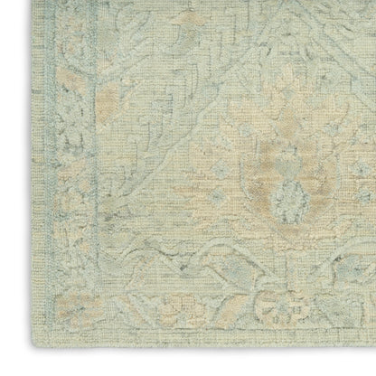 Nourison Home Ravello  Aqua Taupe  Traditional