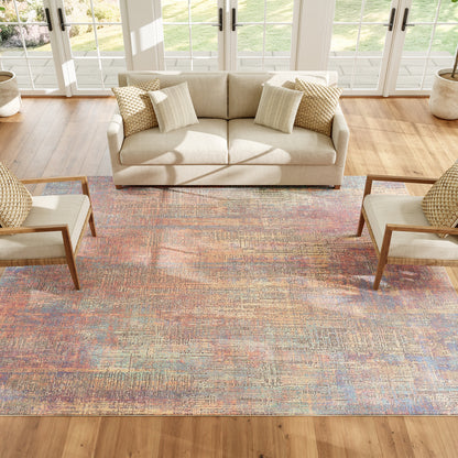 Nourison Home Botanical Washables  Multicolor  Contemporary