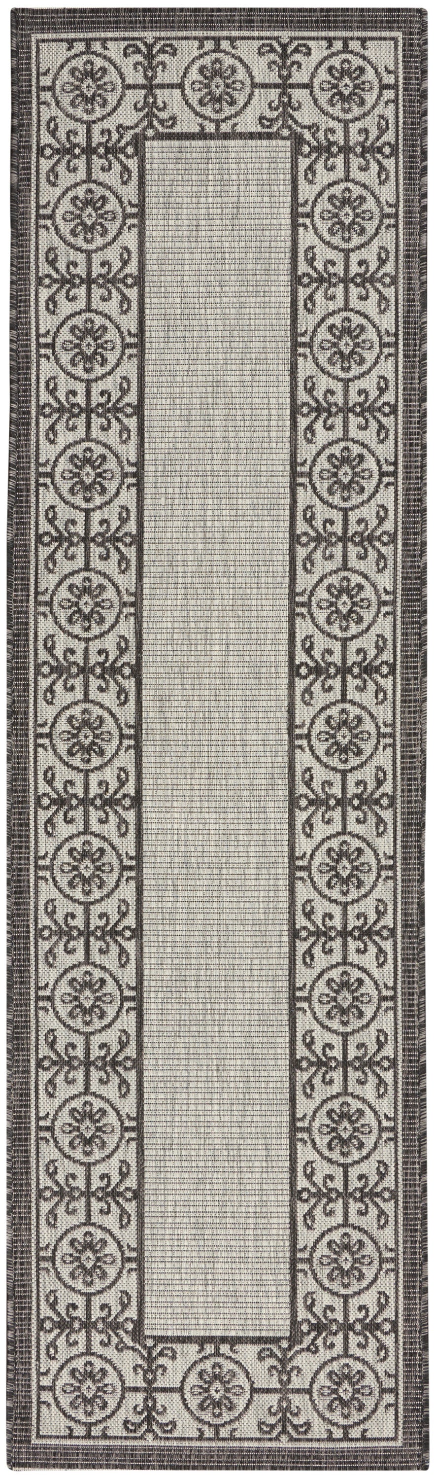 Nourison Home Country Side CTR03 Ivory Charcoal Transitional Power-loomed Rug