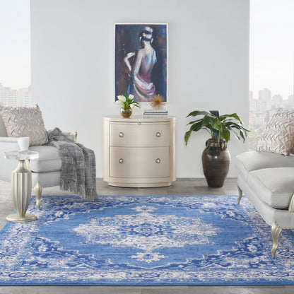 Nourison Home Whimsicle  Navy  Transitional