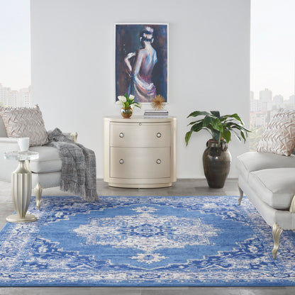 Nourison Home Whimsicle  Navy  Transitional