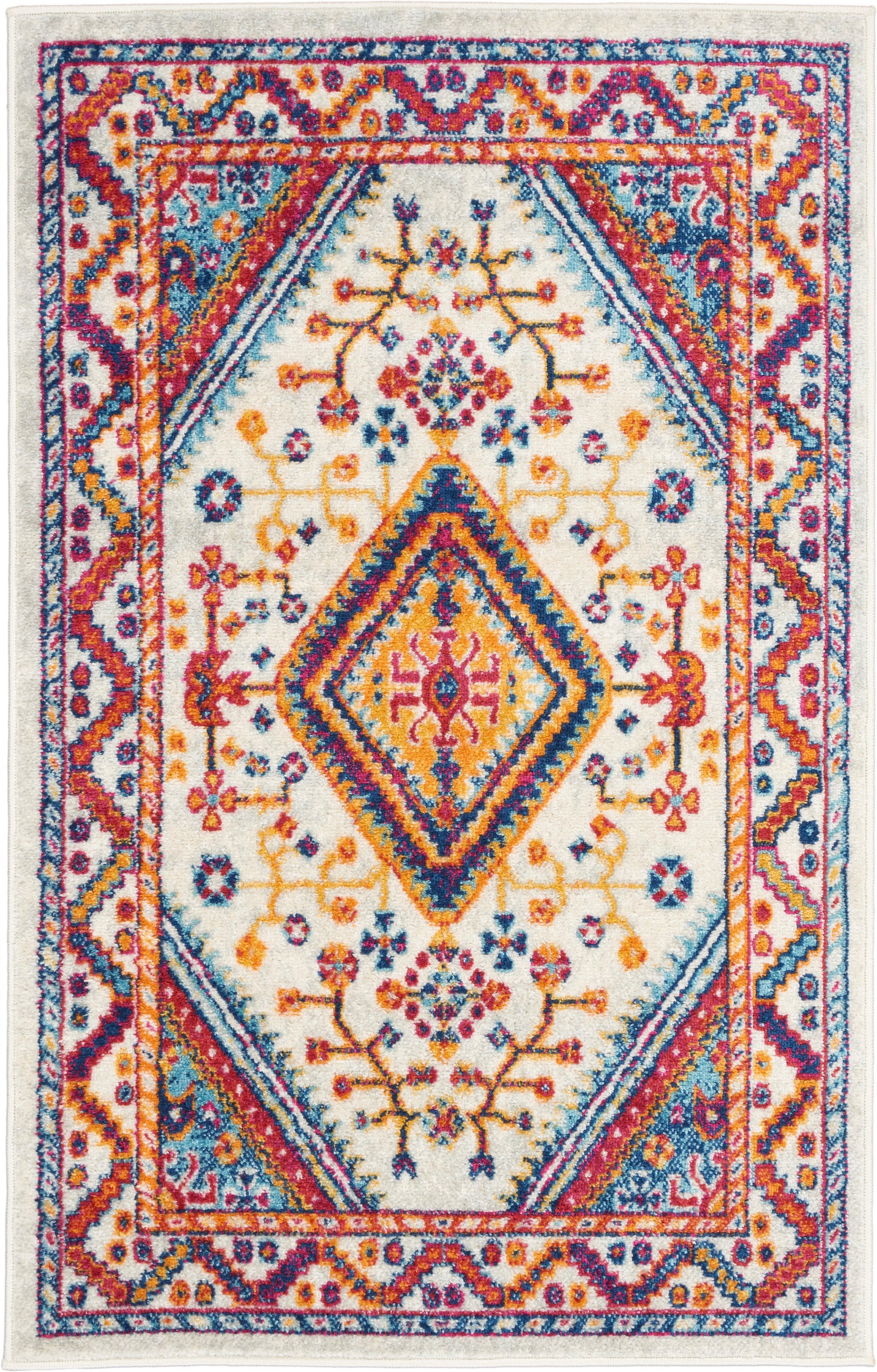 Nourison Home Persian Vintage PRV03 Ivory Multi  Power-loomed Rug