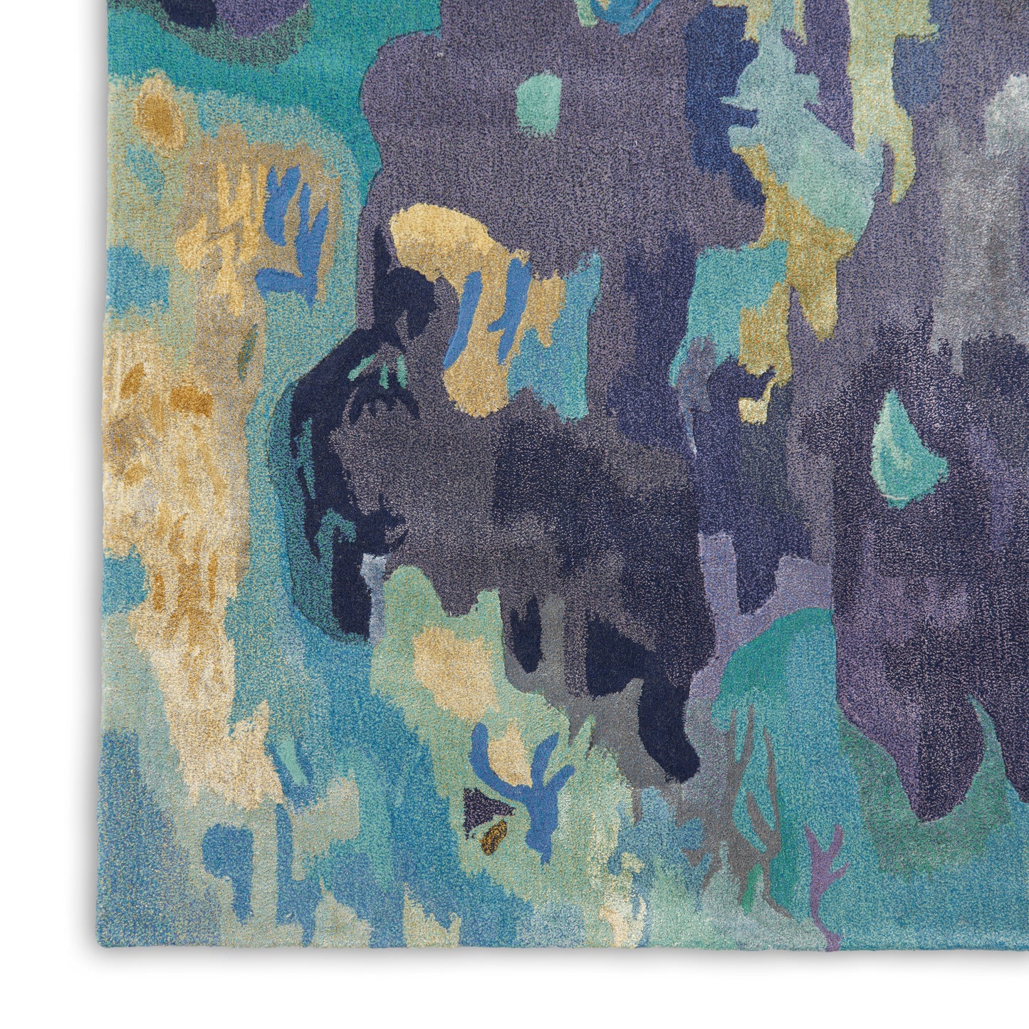 Nourison Home Prismatic  Silver Blue  Contemporary