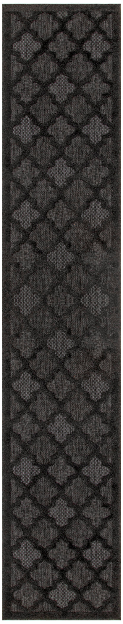 Nourison Home Easy Care NES01 Charcoal Black Contemporary Flat Weave Rug