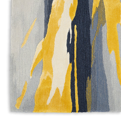 Nourison Home Prismatic  Grey Gold  Contemporary