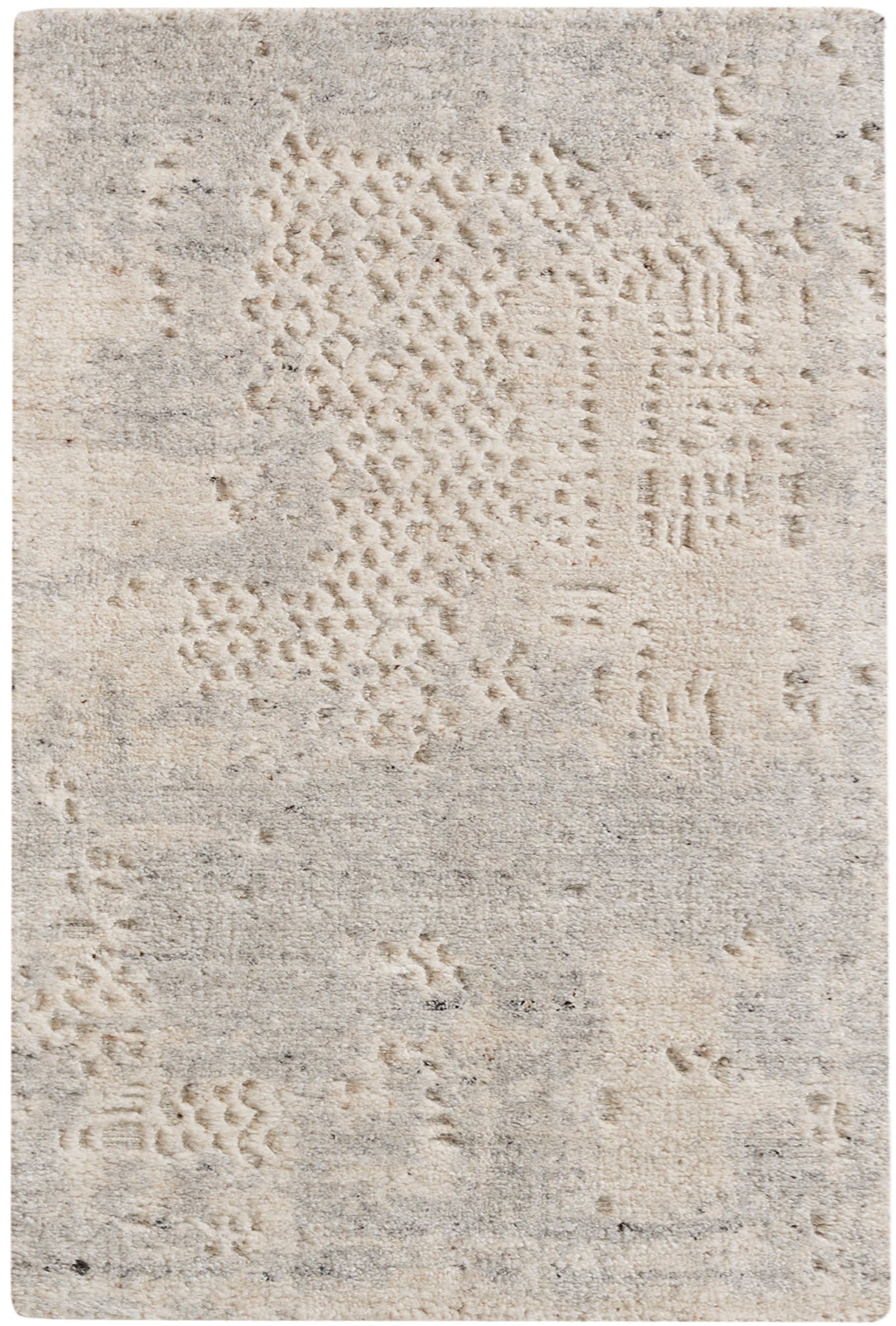 Nourison Home Harmony HAY04 Ivory Grey Contemporary Hand Woven Rug