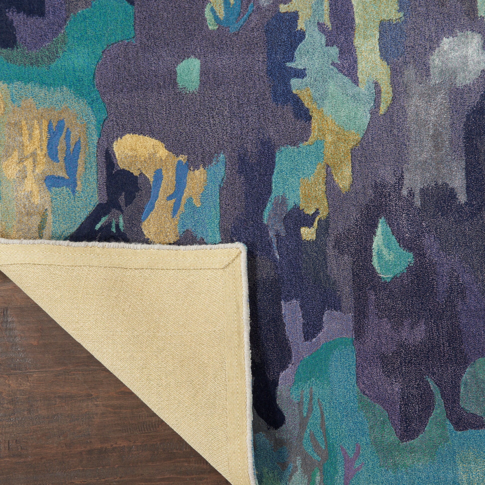 Nourison Home Prismatic  Silver Blue  Contemporary