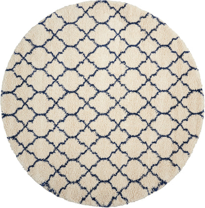 Nourison Home Amore AMOR2 Ivory Blue Contemporary Power-loomed Rug