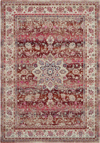 Nourison Home Vintage Kashan VKA01 Red Traditional Power-loomed Rug