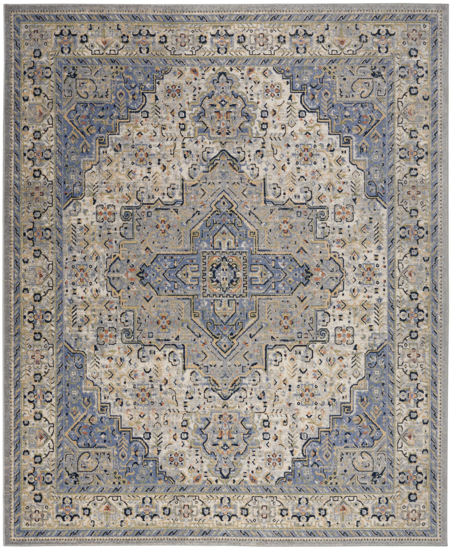 Nourison Home Nourison Essentials Persian NRE07 Blue Traditional Power-loomed Rug