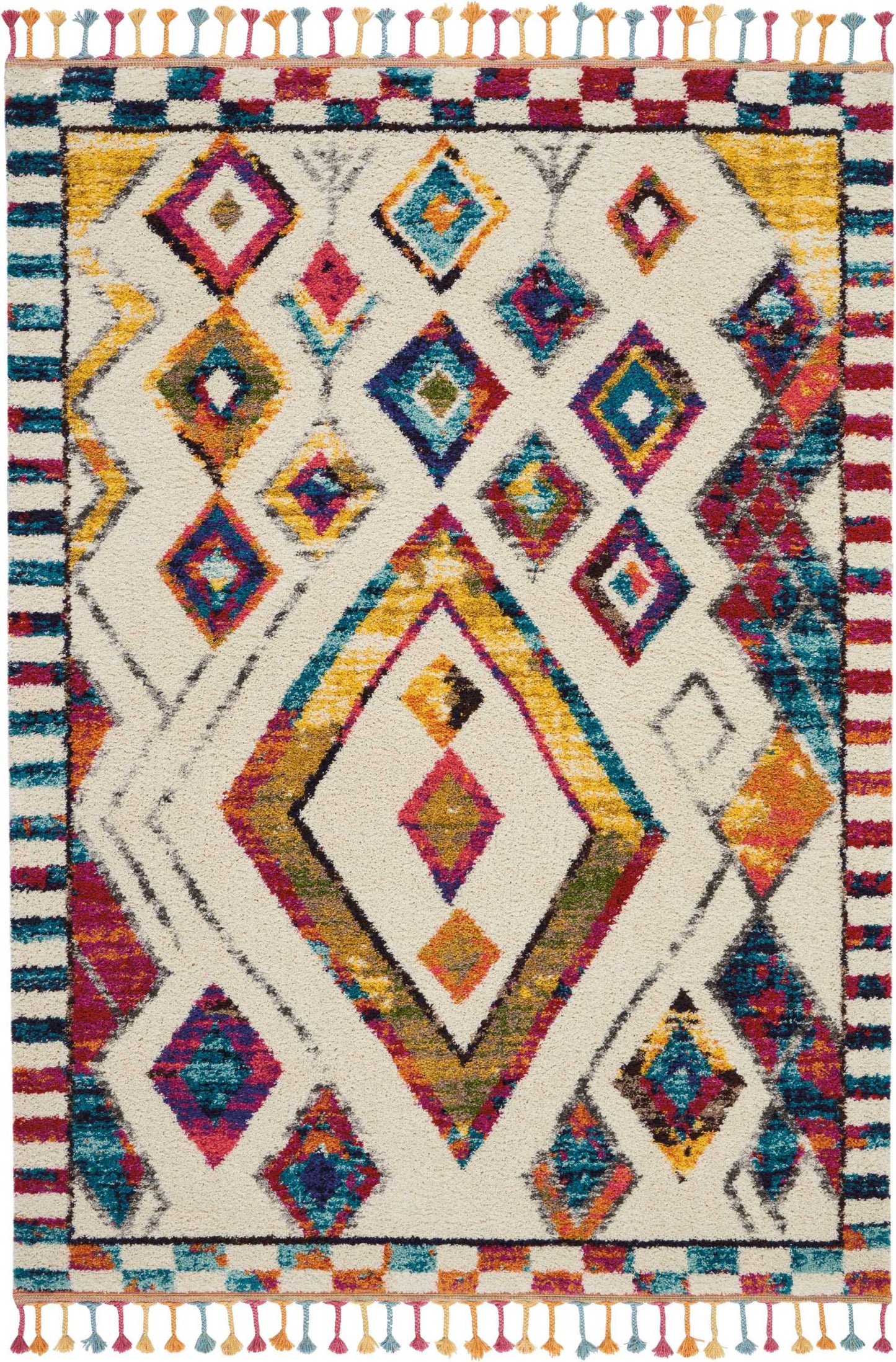 Nourison Home Nomad NMD02 Ivory Multicolor Transitional Power-loomed Rug