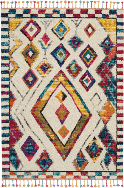 Nourison Home Nomad NMD02 Ivory Multicolor Transitional Power-loomed Rug