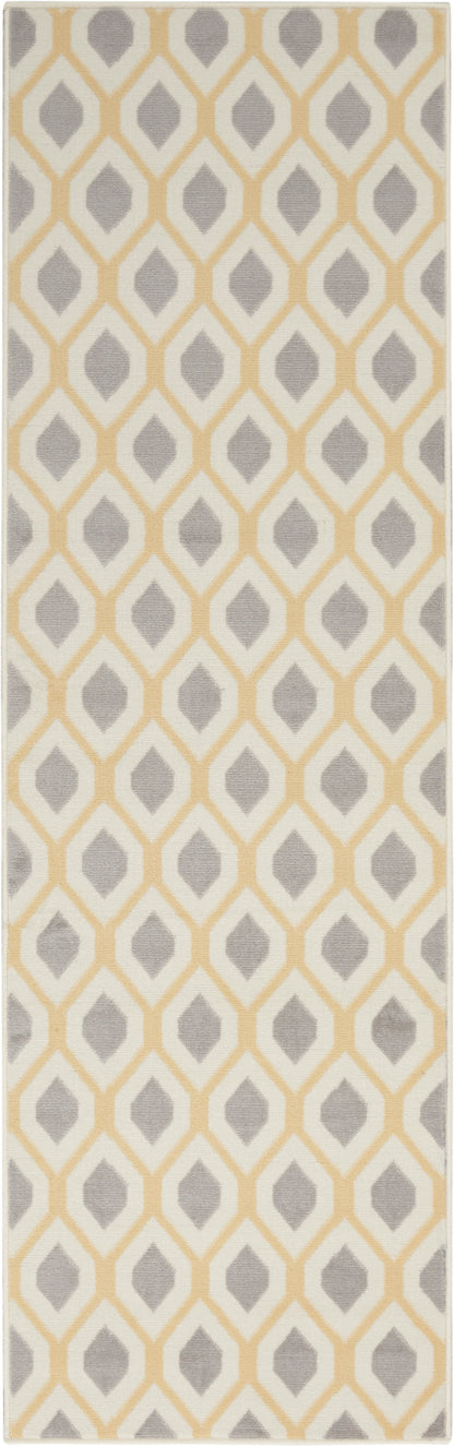Nourison Home Grafix GRF22 White Contemporary Power-loomed Rug