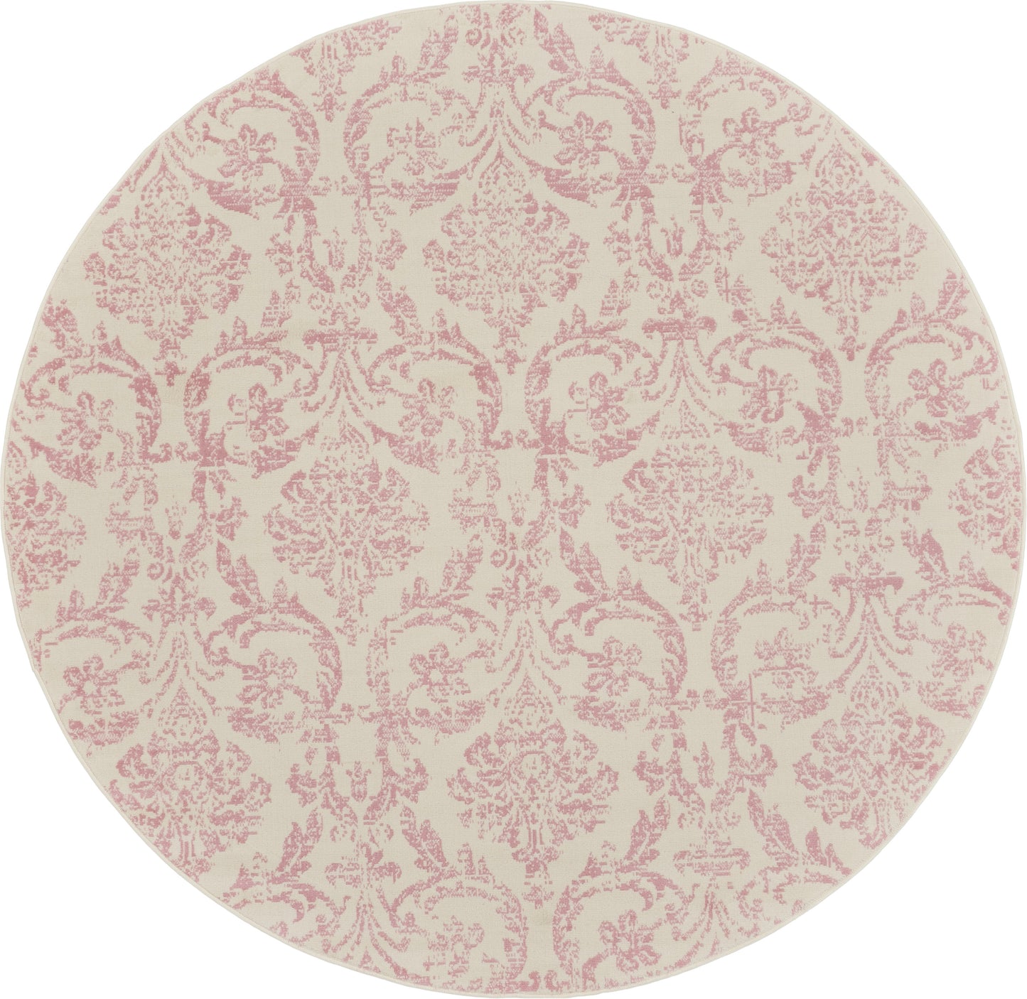 Nourison Home Jubilant JUB09 Ivory Pink Transitional Power-loomed Rug