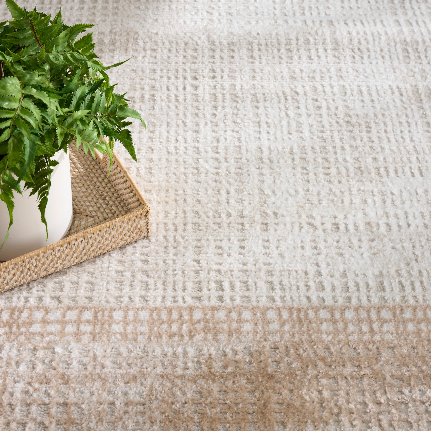Nourison Home Dekor  Ivory Beige  Contemporary