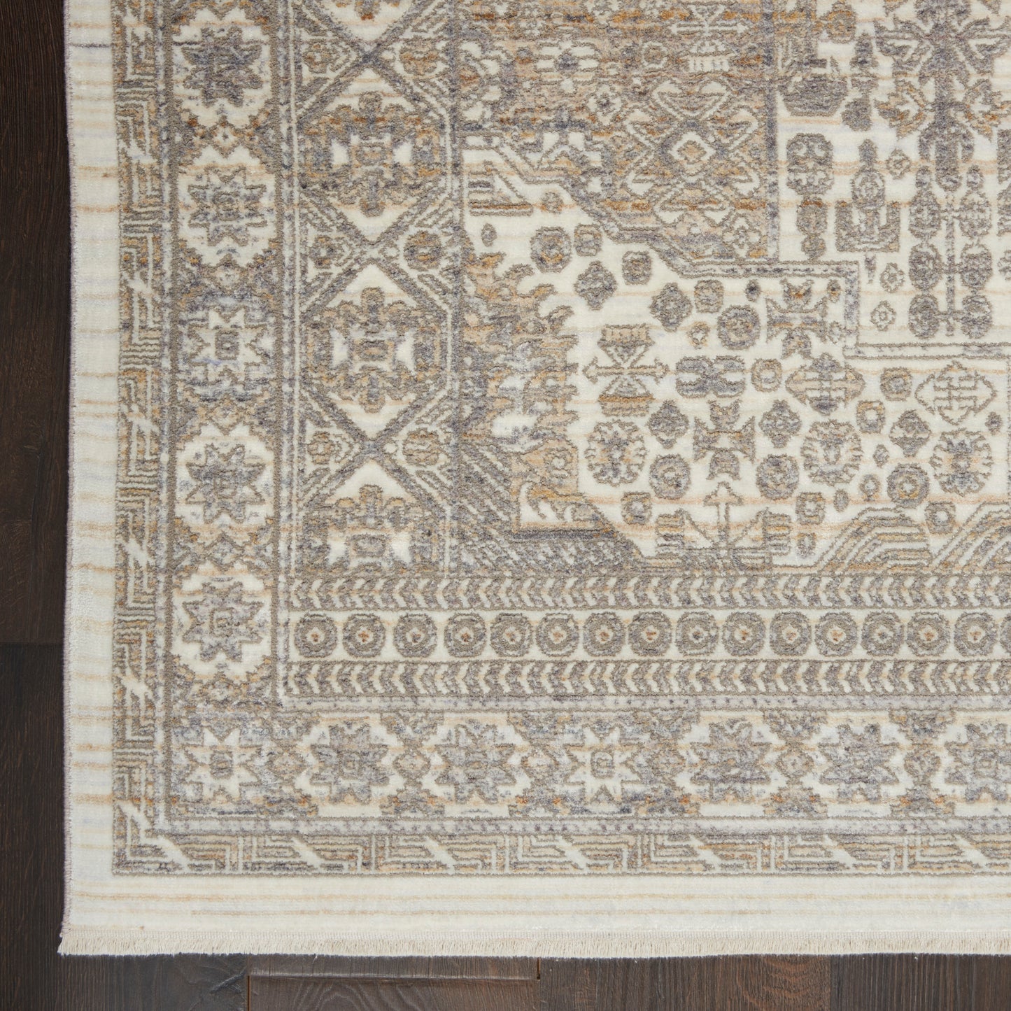 Nourison Home Lustrous Weave  Ivory Beige  