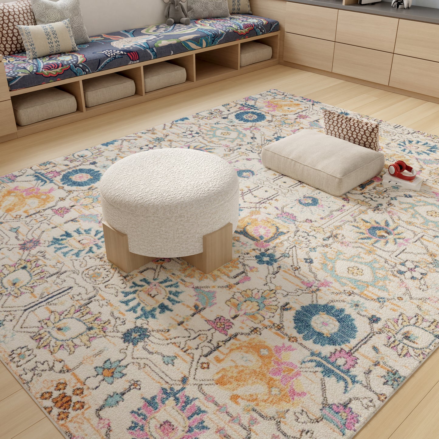 Nourison Home Passion  Ivory Multicolor  Transitional