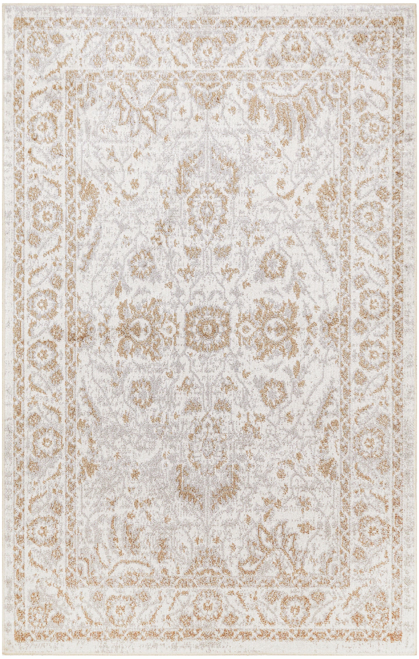 Nourison Home Astra Machine Washable ASW20 Grey Traditional Power-loomed Rug