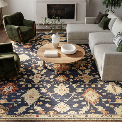 Nourison Home Antique Bloom  Navy  Traditional