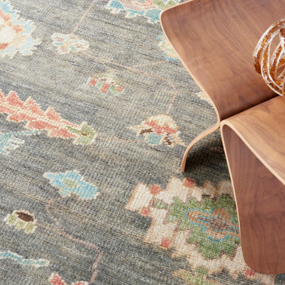 Nourison Home Odessa  Dark Grey Multicolor  Traditional