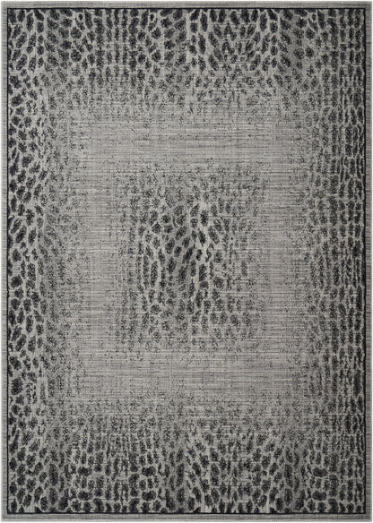 Nourison Home Riviera RI07 Grey Black Contemporary Loomed Rug