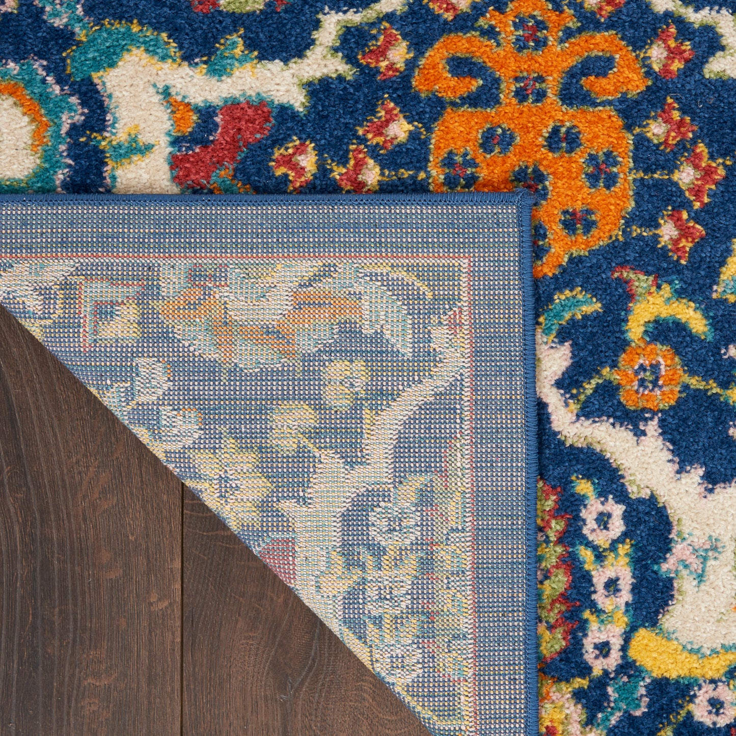 Nourison Home Allur  Navy Multicolor  Transitional