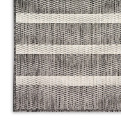 Nourison Home Positano  Charcoal Ivory  Contemporary